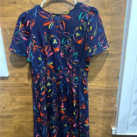 SugarLips Floral Navy Dress - Picture 9 of 10